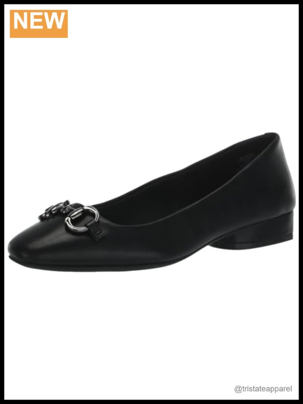 Anne Klein Cora Slingback Flats Almond Toe Cushioned Insole